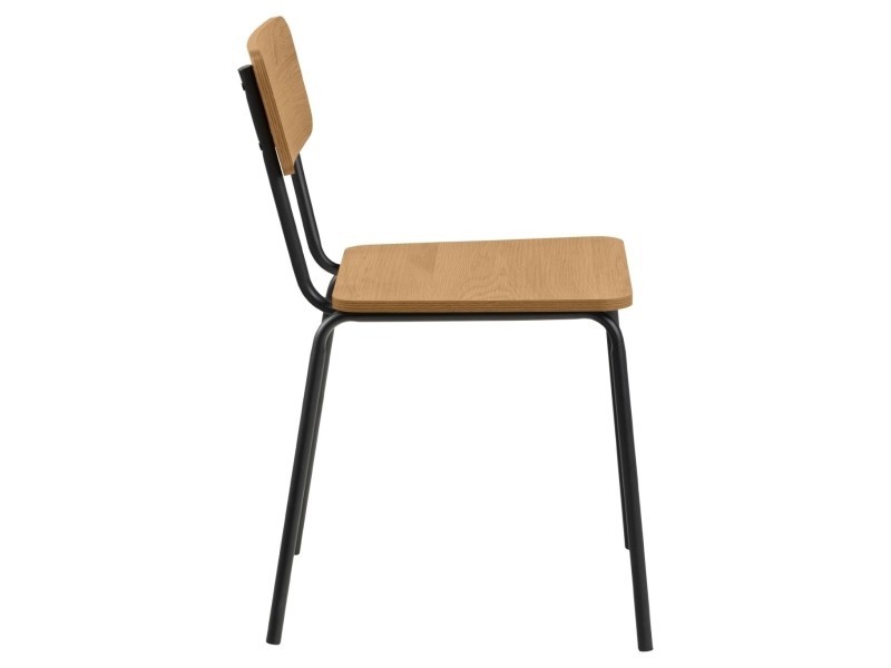 Krzesło Peru dąb/czarne - ACTONA